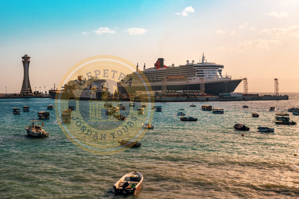 Cruise,Liners,(ships),At,The,Port.,Aqaba,,Jordan